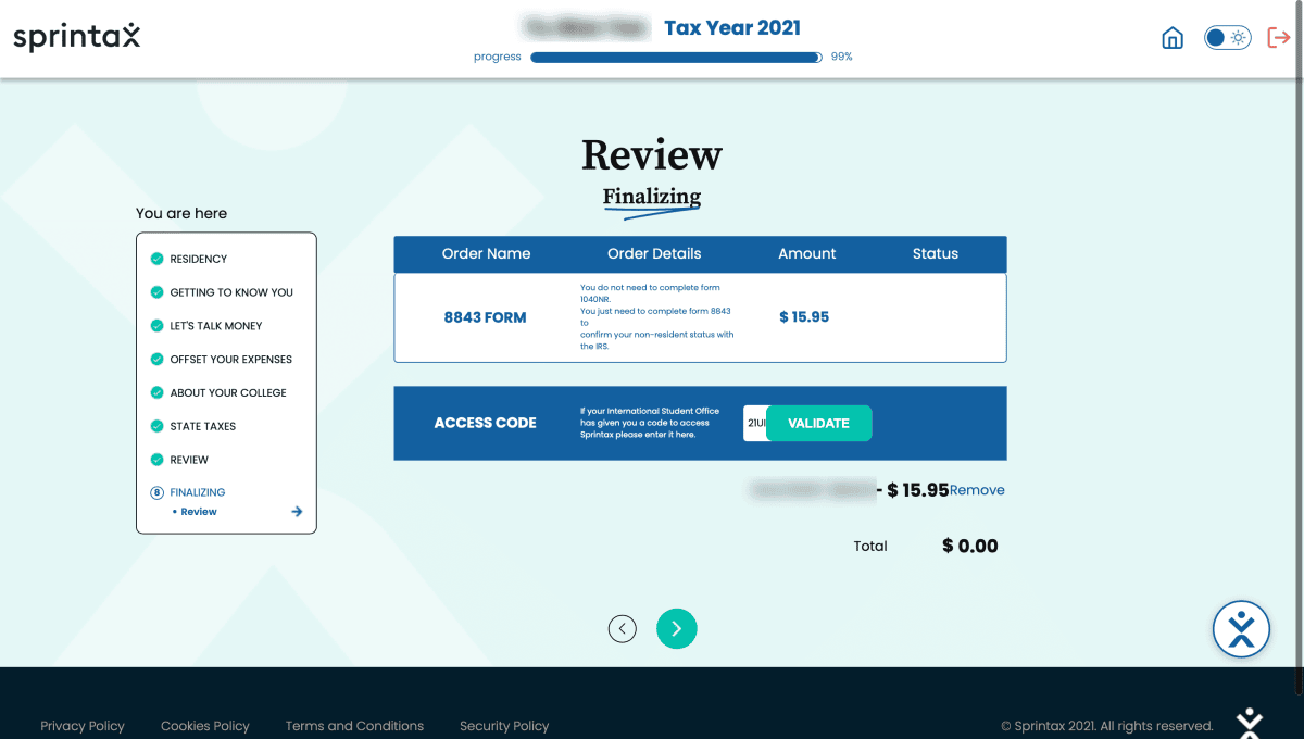 留學生沒賺錢也要在美國報稅?!用Sprintax填Form 8843超簡單 - 第10張圖